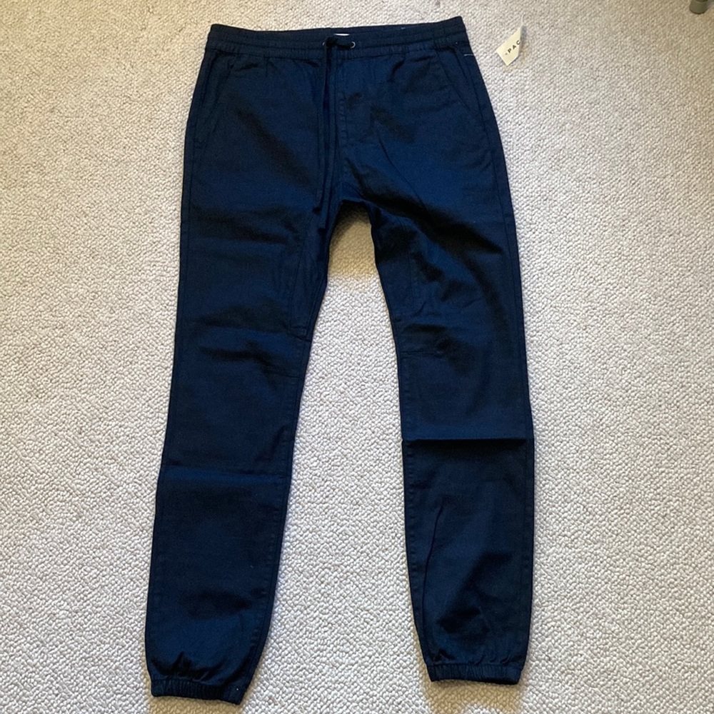 Chino stretch joggers (black)